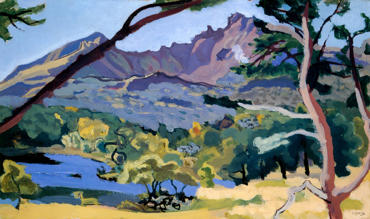 JapanTraCul's tweet photo. Early Autumn in Urabandai, by Yasui Sotaro, 1935

#oilpainting https://t.co/AJ7queR8fi