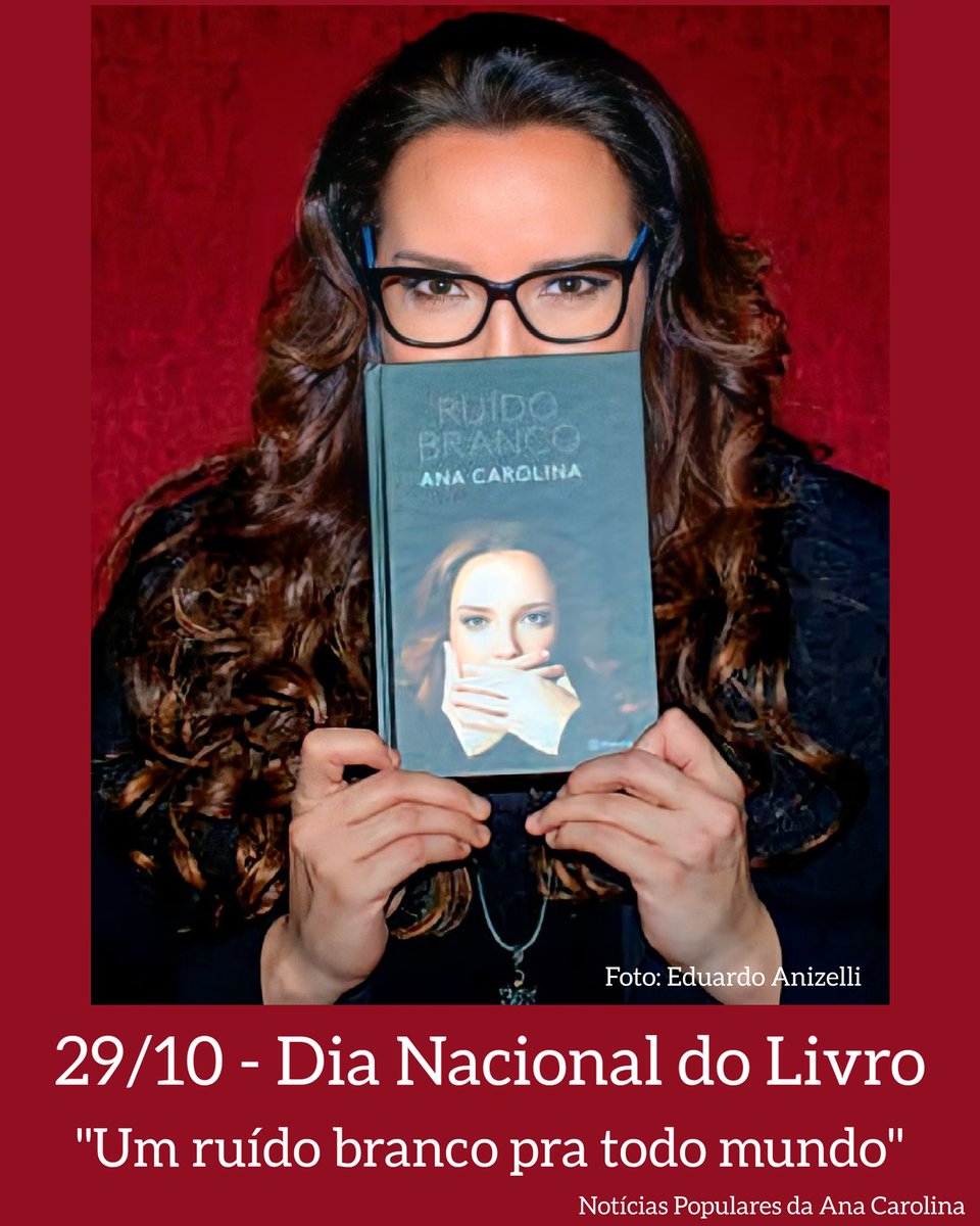 29 de Outubro – Dia Nacional do Livro 📚

'Só agora você sabe quem eu sou e por isso me desconhece.'
— (da poesia “Rotatória” do livro 'Ruído Branco' da @sigaanacarolina )❤️

#Linda #AnaCarolina
#Livro #RuídoBranco
#Poesia #Rotatória
#DiaNacionaldoLivro #UmRuídoBrancopratodomundo