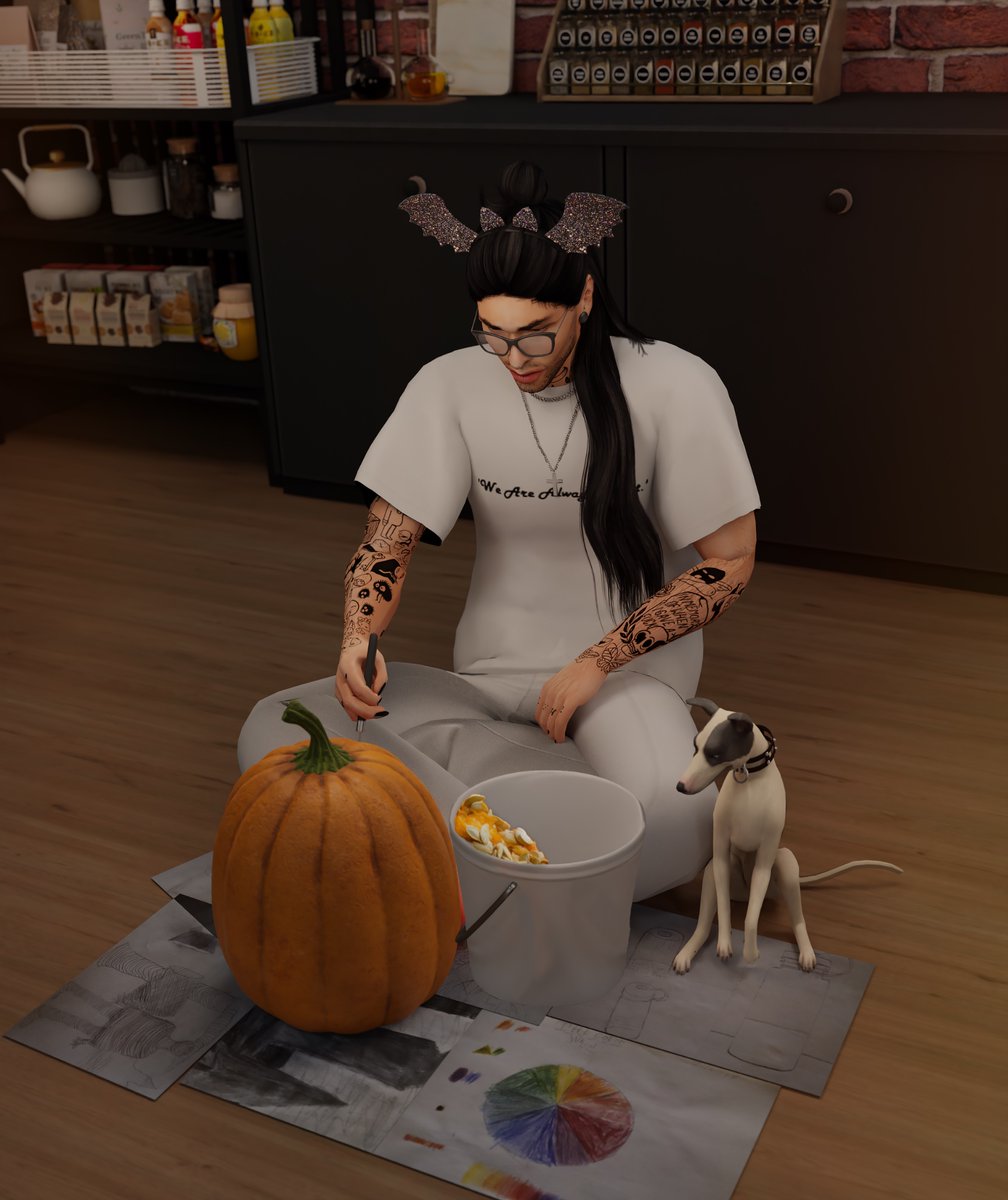 HanLovesNori's tweet photo. Making Jack-o-Lanterns 🎃 https://t.co/CfdfGWF8oW