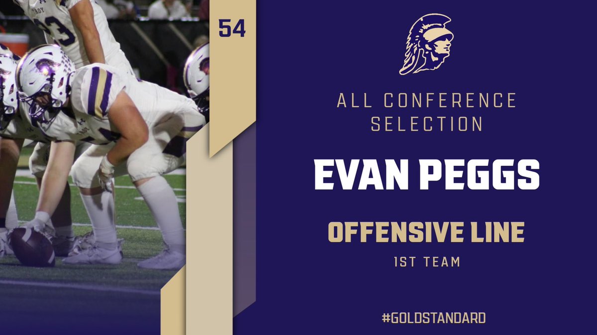 Evan Peggs

- 1st Team Offensive Line

Congrats <a href="/evan_peggs/">Evan Peggs</a>!

#GoldStandard