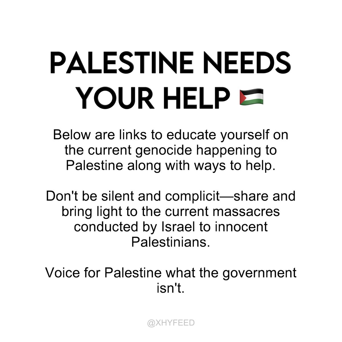 It is a Humanitarian Duty. Do not be silent, let the people of Palestine be HEARD. 🇵🇸

#StopGenocideInGaza #CeaseFireInGaza #FreePalestine #CeasefireNOW
