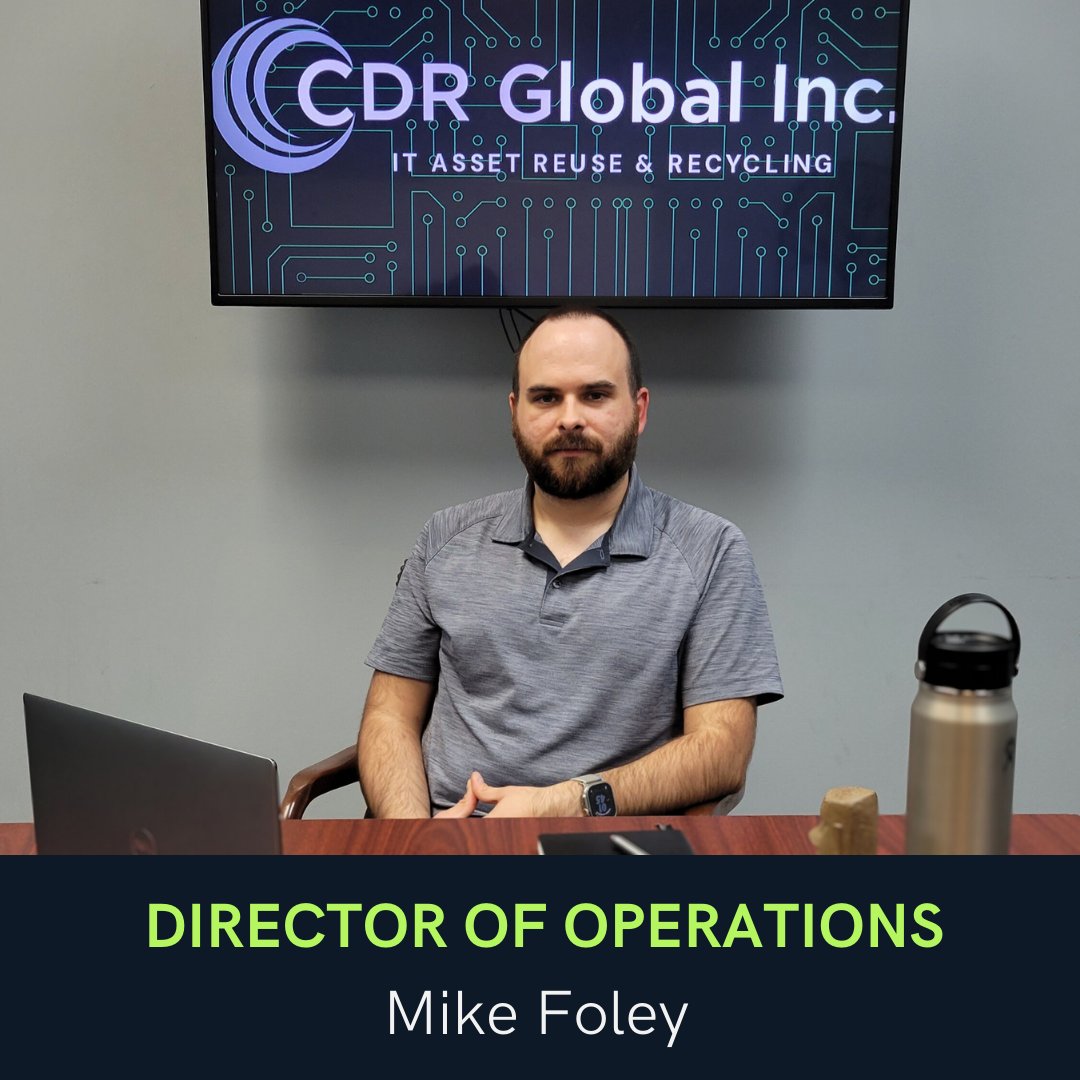Meet Mike Foley, our new Director of Operations here at CDR Global! We are thrilled to have him join our team.  Mike has 12 years of experience leading and managing teams in the ITAD industry. Please join us in welcoming Mike to the team! #CDRDNA #Welcometotheteam #1okc #ITAD