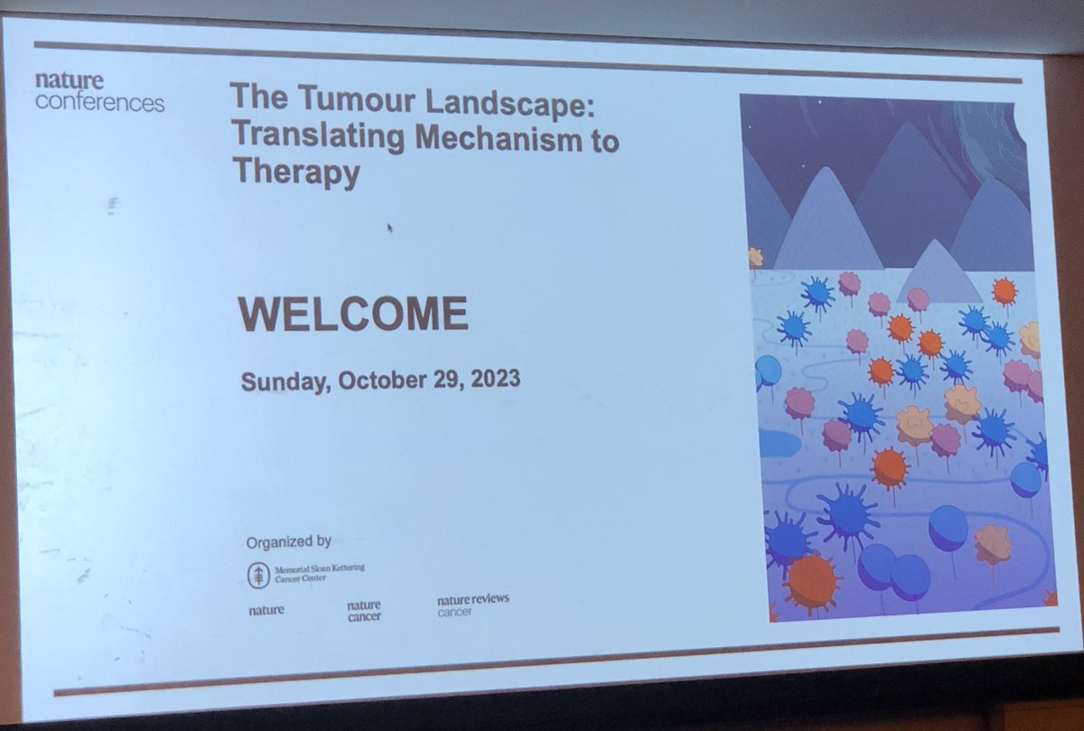 I’m at #TumourLandscape23 representing at @CD_AACR! Looking forward to some amazing talks over the next few days!