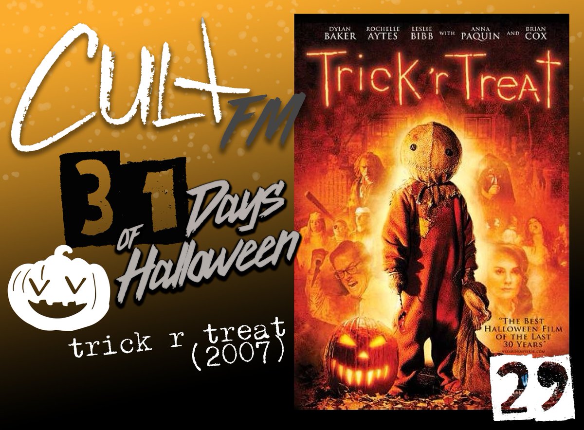 Day 29 of the #CultFMHorrorChallenge is 2007's 𝐓𝐑𝐈𝐂𝐊 '𝐑 𝐓𝐑𝐄𝐀𝐓 🍭🎃

Don't forget to let us know your thoughts on this #Horror flick!

#31DaysOfHorror #31DaysofHalloween