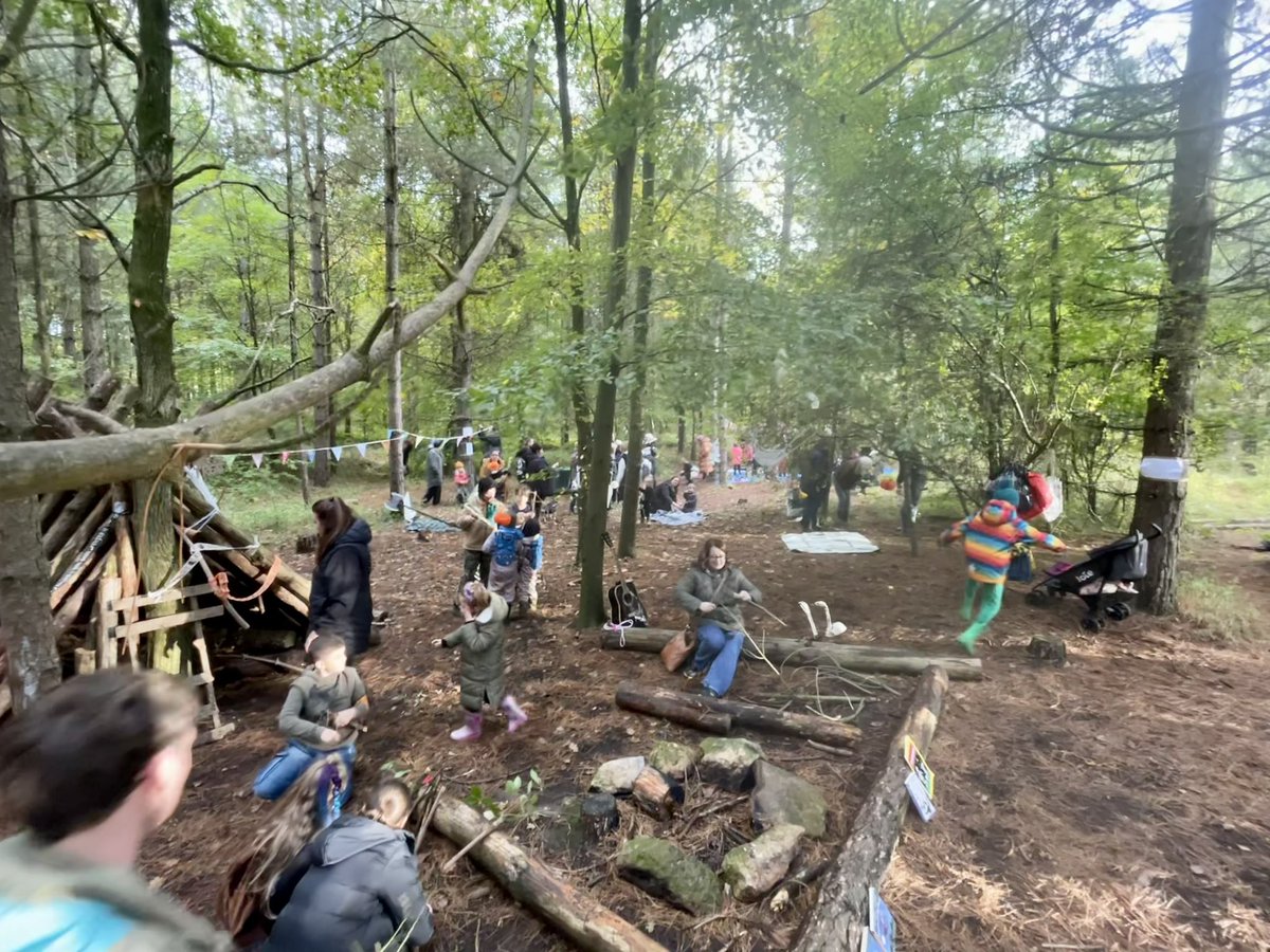 Some of the people that came along to our family fun day in the wood today. 

We hold one every school holiday to get kids out and playing in nature. 

If warehouses are built on the meadow a few metres away this space will be ruined forever. 
#SaveWeekleyHallWood
#PlanetEarth3
