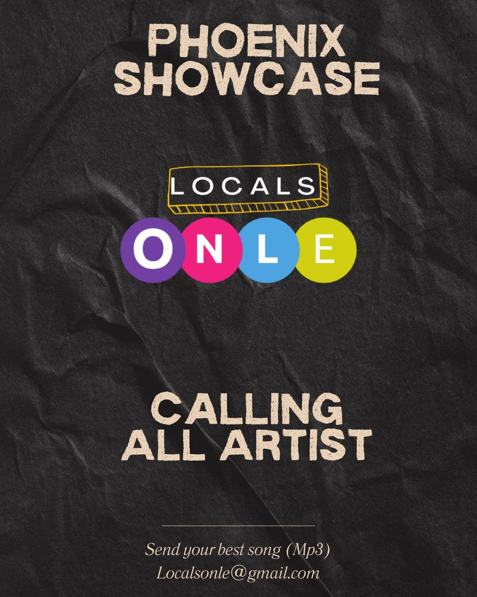 Submissions are open . NOVEMBER 4th we will playing all independent artist music .