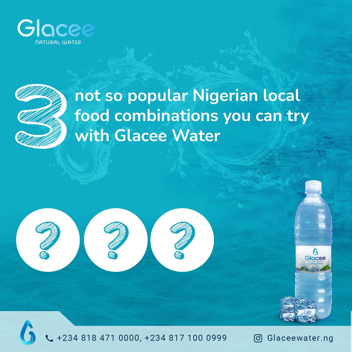 GlaceeWater's tweet image. Which of these unpopular combinations have you had before? 

Or is it always Sunday Jollof and rice alone?😂🌝

As always, Glacee water is here to top up healthy eating with the hydration you need💙

#healtheating #nigerianfood #foodcombinations #ogbonosoup #gwote #yamporridge