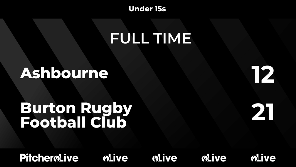 BurtonRFC's tweet photo. FULL TIME: Ashbourne 12 - 21 Burton Rugby Football Club
#ASHBUR #Pitchero
https://t.co/uYNzxPun3Y https://t.co/OpwPQ3Ot5C
