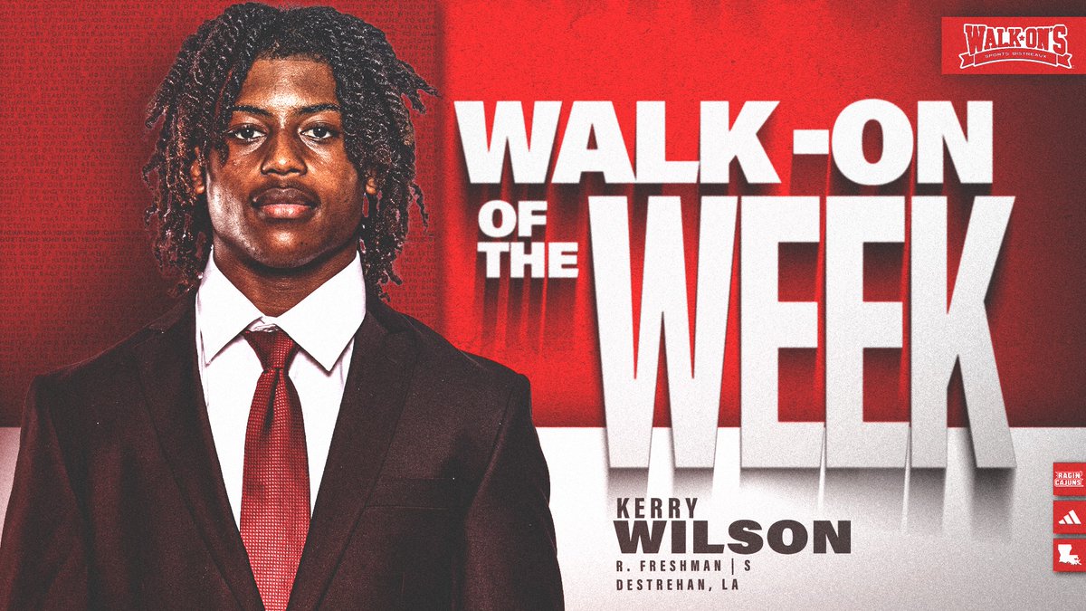 𝗪𝗔𝗟𝗞-𝗢𝗡 𝗢𝗙 𝗧𝗛𝗘 𝗪𝗘𝗘𝗞

<a href="/KerryWilsonJr1/">Kerry</a> is this week's <a href="/walk_ons/">Walk-On's Sports Bistreaux</a> Walk-On of the Week!

#cULture | #GeauxCajuns