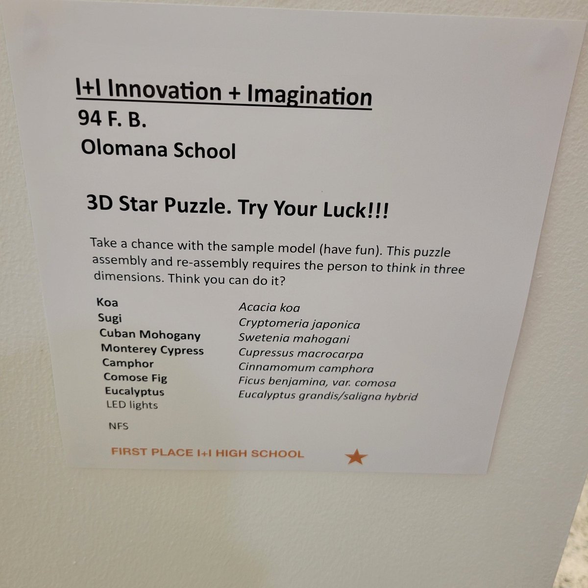 Congratulations F.B. for winning First Place in the high school division at this year's Hawaii Wood Working Show!  What an amazing job, we are all so proud of you!  TY to everyone who made it possible to compete! #woodworking #hawaiiwoodshow #raisingrazorbacks