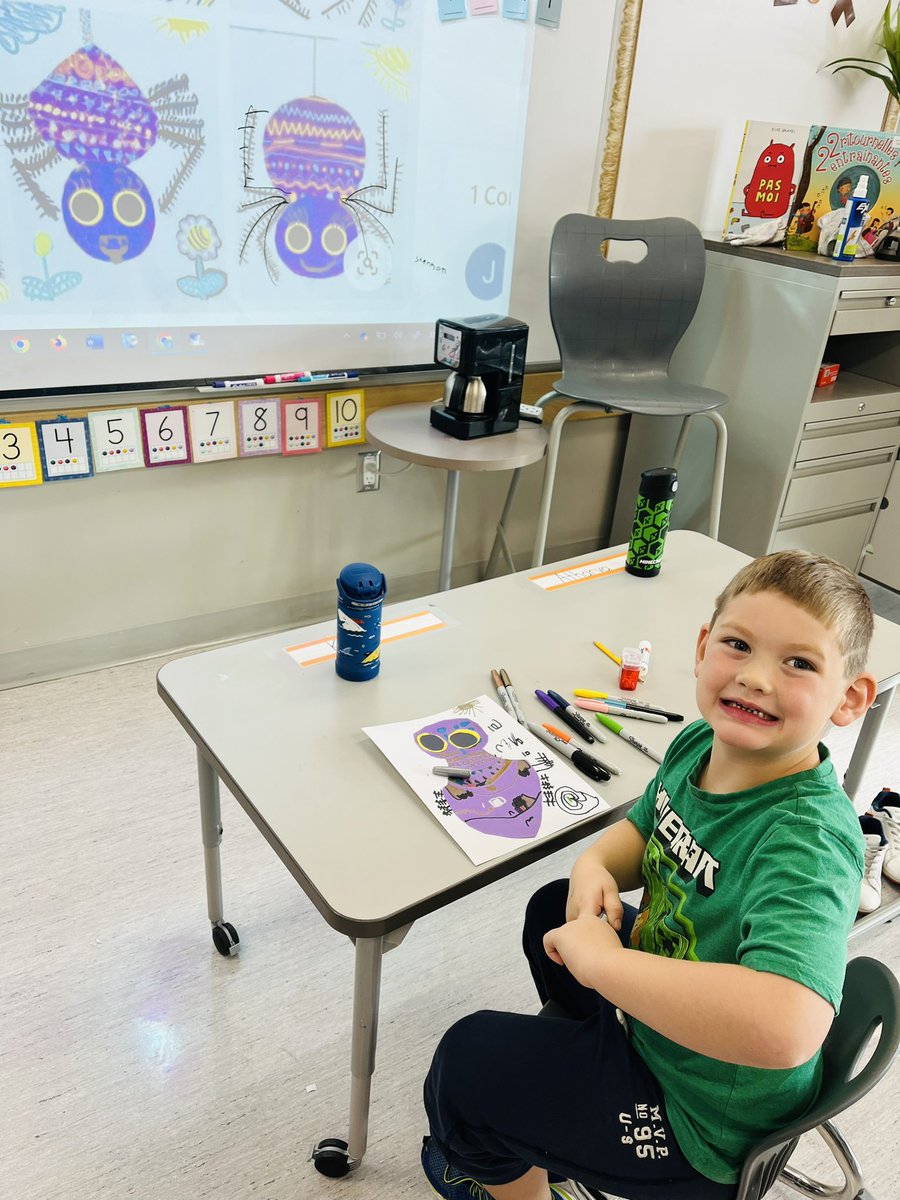 Halloween ready with our cute spiders 🕷️🕸️🖤 <a href="/Connaughtcomets/">Ecole Connaught</a> <a href="/RegPublicSchool/">Regina Public Schools</a>