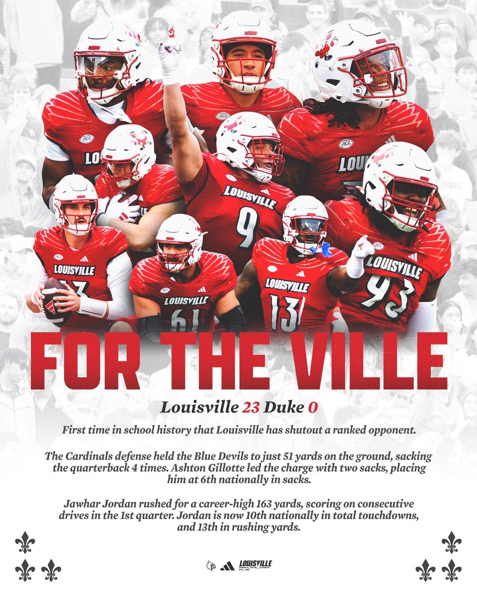Louisville Football tweet media
