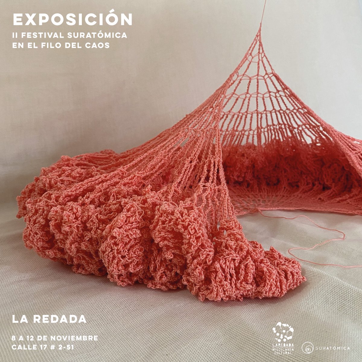 suratomica's tweet photo. Exposición EN EL FILO DEL CAOS - En @LaRedada  🪴🪐!! 

8 a 12 de noviembre

LA REDADA
Calle 17 #2-51
[Entrada libre - Sin registro]

Horarios:
8 Nov. - 3:00 a 6:00 p.m.
9 a 11 Nov. - 11:00 a 6:00 p.m.
12 Nov. - 11:00 a 4:00 p.m.

Conoce más en:
https://t.co/TdL1dxWnaA https://t.co/eVpr89A5yD