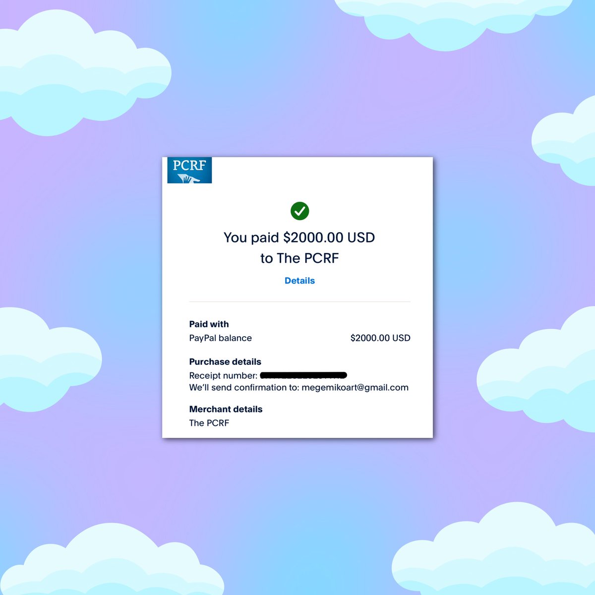 After raising $2,000 for PCRF, the same generous donor is covering the costs of manufacturing/production of ALL products for BOTH my website and Etsy from 10/29-11/2 so that 100% of the profits can be donated to @medicalaidpal. 

SHOP: megemikoart.com