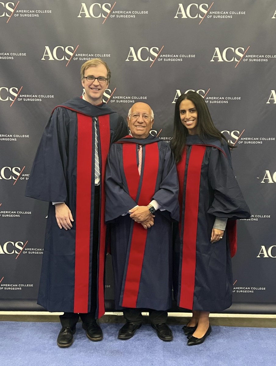 Congrats to neurosurgery colleague @MUHealth Dr. Steve Carr, & wife, Dr. Mary Carr general surgery division head @ Truman VA on induction as Fellows of American College of Surgeons @ ACS in DC! Mary’s father hand surgeon Dr. Nash Naam (ACS Board of Governors) joined celebration