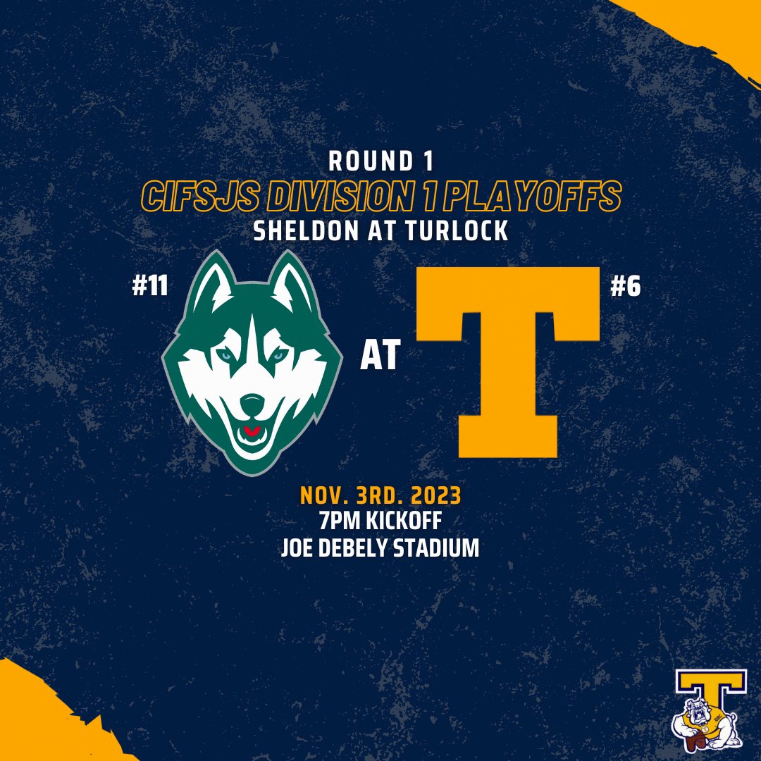 See y’all at the DOG HOUSE one last time FRIDAY NIGHT ‼️🏠📣

Sheldon at Turlock. 

#TurlockFootball #GoDogs