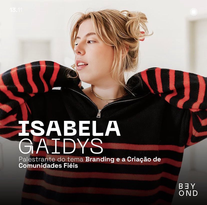 comuneek's tweet photo. Com satisfação, apresentamos nossa palestrante renomada em Branding: Isabela Gaidys!

Estamos ansiosos para receber muito conhecimento com sua vasta experiência em fortalecimento de marcas e estratégias de sucesso. 
🤩🚀

#Comuneek #Beyond #Branding #Unicesumar https://t.co/WvFeUkgzlp