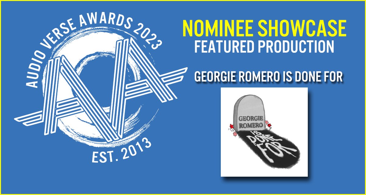 Audio Verse Awards (@audioverseawrds) on Twitter photo .<a href="/RomeroIsDoneFor/">Georgie Romero Is Done For</a> "Georgie Romero is Done For" Horror Comedy: Georgie Romero has risen from the grave, driven to solve the mystery of her former human life with the help of a witch and a ghost. podcasters.spotify.com/pod/show/audio…
#audioverseawards #audiodrama #audiofiction #fictionpodcast .<a href="/RomeroIsDoneFor/">Georgie Romero Is Done For</a> "Georgie Romero is Done For" Horror Comedy: Georgie Romero has risen from the grave, driven to solve the mystery of her former human life with the help of a witch and a ghost. podcasters.spotify.com/pod/show/audio…
#audioverseawards #audiodrama #audiofiction #fictionpodcast