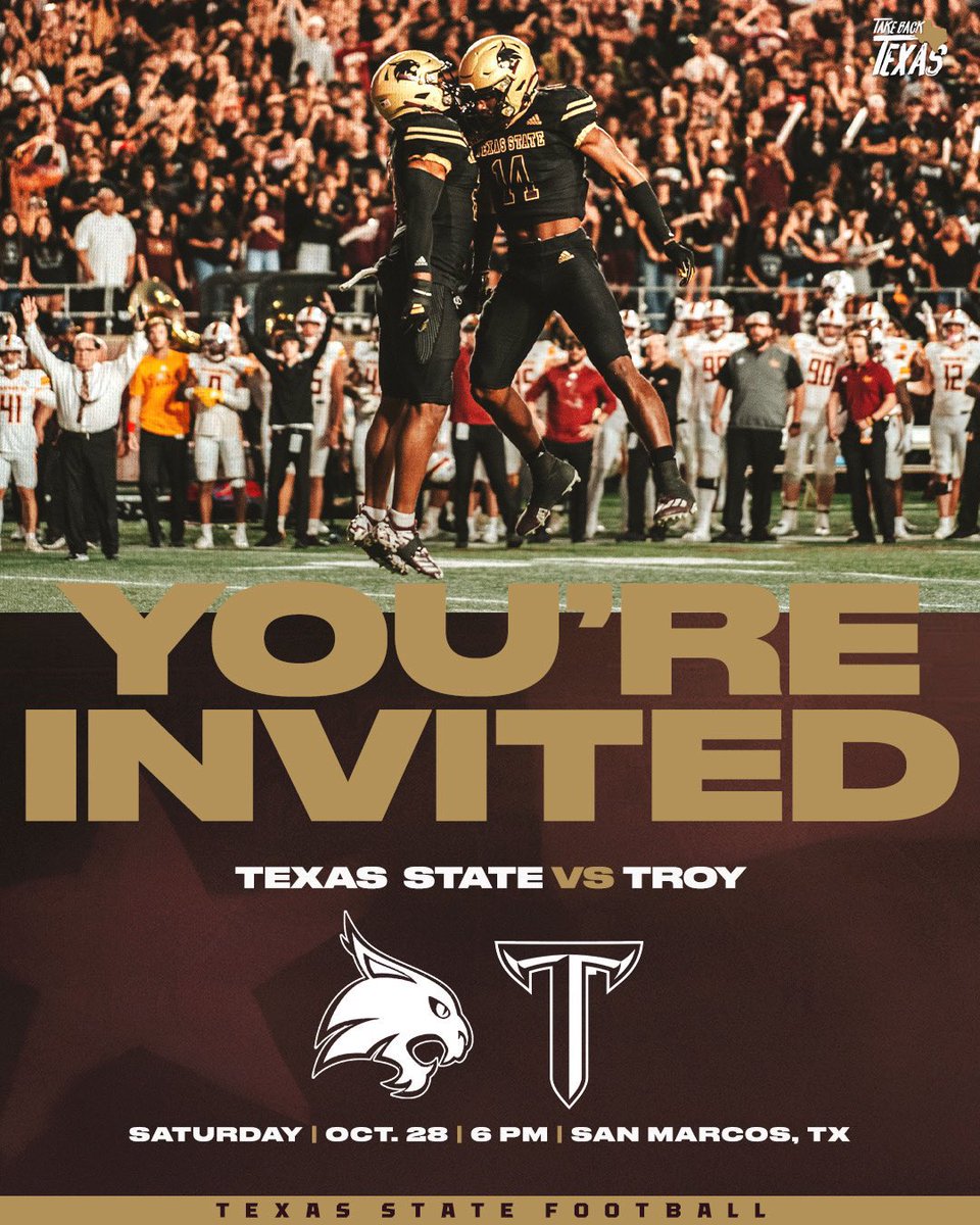 treadway_ryder's tweet photo. Thanks for a great game day experience @CoachMart1nez and @TXSTATEFOOTBALL ‼️
@WakelandFTball @WHSFBRecruiting 
@coach_isom60 @coachjwhoward @coach_oglesbee @coachbirdwell @Coach__Callahan @dpreston3308 @Coach_LDavis @SkysTheLimitWR @940Elite @DontonioKeshon @QBC_DFW https://t.co/ck0Y4w1pSV