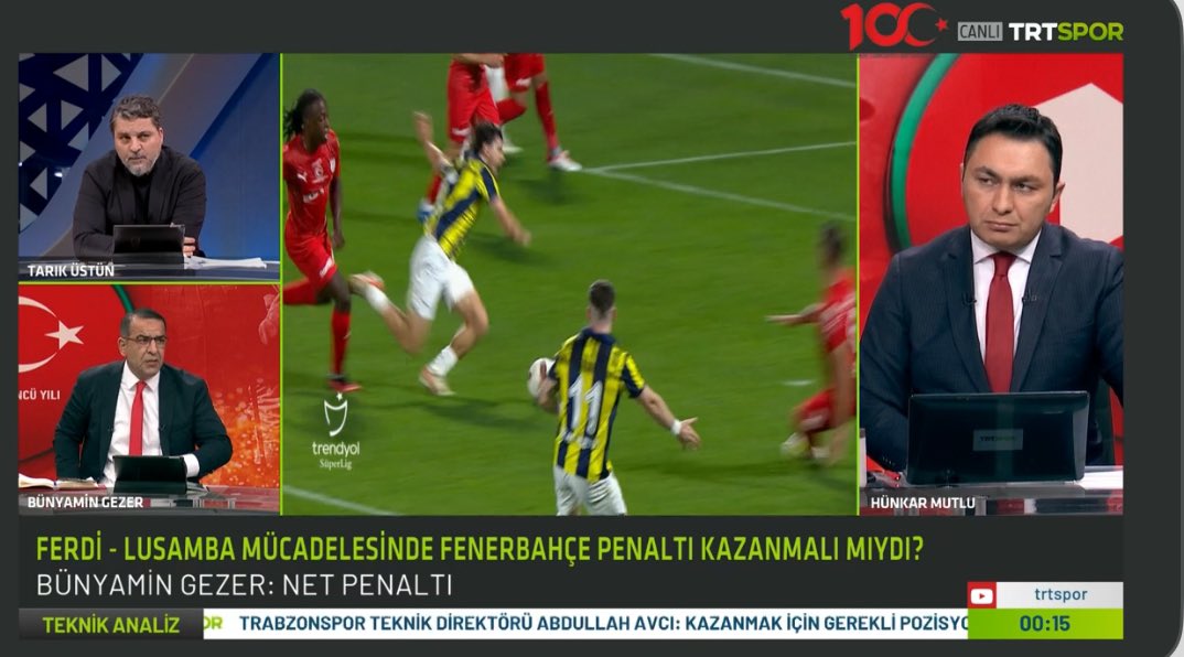 Bünyamin Gezer:
Buna penaltı değil diyenle ben futbol konuşmam. Ferdi’ye yapılan hareket açık, bariz, net bir penaltı. 
#PENvFB