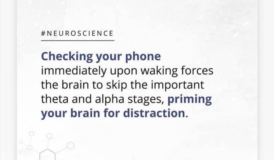 Choose to practice gratitude each morning before you grab your phone.