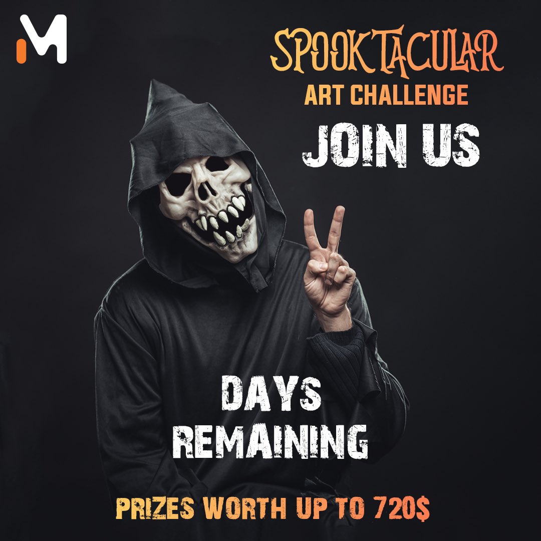 🎃 Hurry! Just 2 days left in the Spooktacular Art Challenge! 🚀
🎨 Find &amp; share ghostly artists on Instagram!
🎁 Seize your chance to win $720 in prizes!
👻 The spooky fun is waiting!

bit.ly/3FoH5ZR