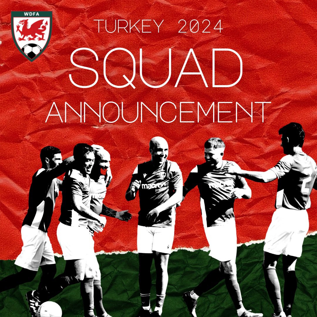 WDFAOfficial's tweet image. Squad Annoucement for European Deaf Football Championship taking place in Turkey 2024. Many congratulations to our selected players! 

Dewch Ymlaen Cymru!!!

#deafidentity #deafled #deafwall #deaffootball
