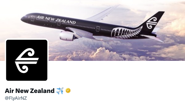 FlyAirNZ's tweet photo. It's #CyberSmartWeek 🗓️ To avoid encountering
turbulence with imposter @FlyAirNZ accounts, look for the gold tick before sharing personal information ☑️⭐️ https://t.co/V25qZXXIdb