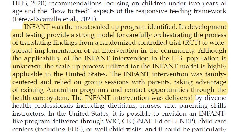 Deakin IPAN (@deakinipan) on Twitter photo Itās so pleasing to see our @INFANTprogram identified in a US Center for Disease Control-funded review as the strongest international model for wide-spread implementation of a community complementary feeding intervention.
Well done team!
Full report here: nap.nationalacademies.org/read/27239/cha⦠Itās so pleasing to see our @INFANTprogram identified in a US Center for Disease Control-funded review as the strongest international model for wide-spread implementation of a community complementary feeding intervention.
Well done team!
Full report here: nap.nationalacademies.org/read/27239/chaā¦