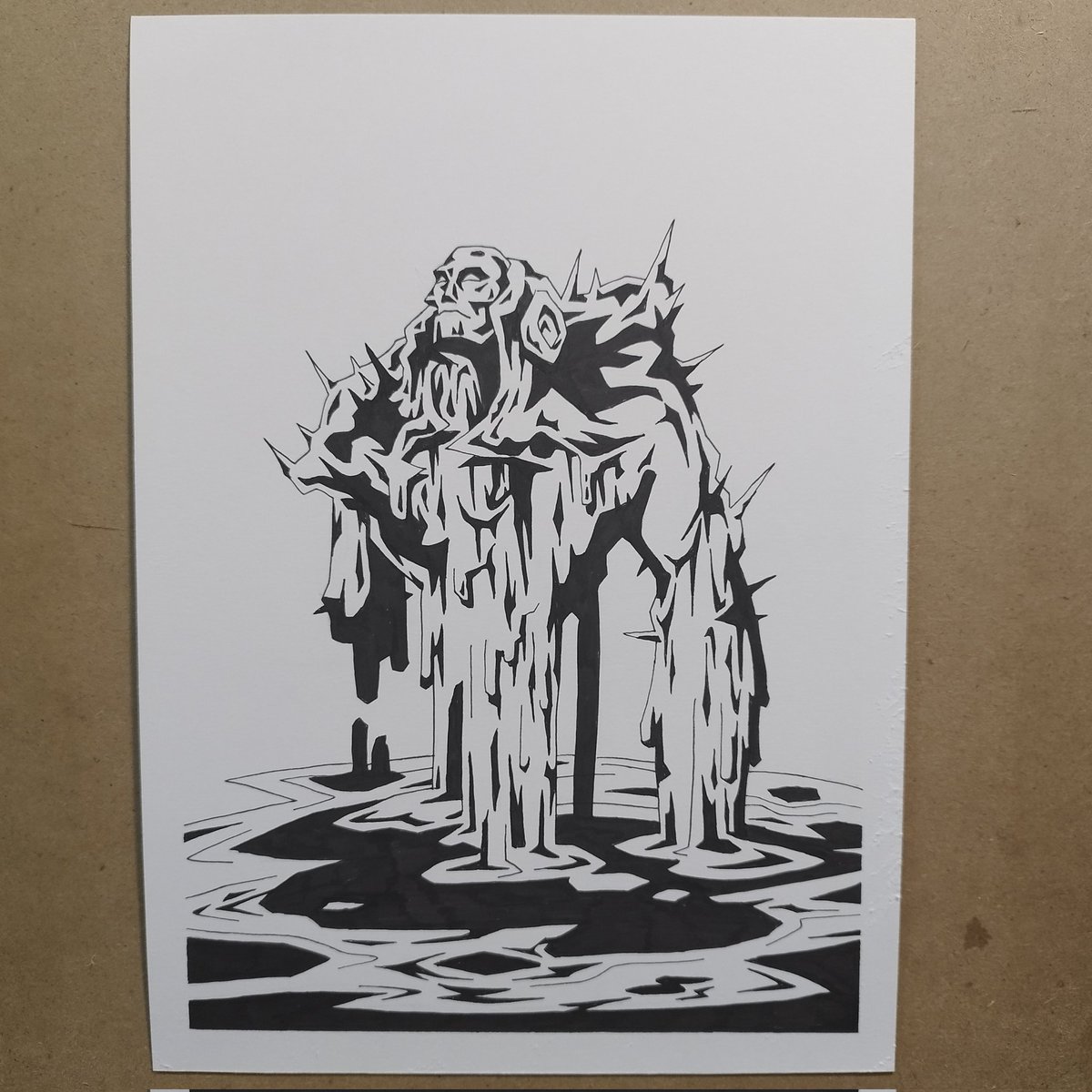 MikRemacha's tweet photo. #Inktoken 27/31
COPY
#inktober #inktober2023 #trotte #theriseofthethreeeyes #inktoken #token #ficha #mtg #magic #gathering #magicthegathering #tcg #custom #illustration #ilustracion #dibujo #art #copy #karn #golem #liquidmetal https://t.co/uFns5HMxHT