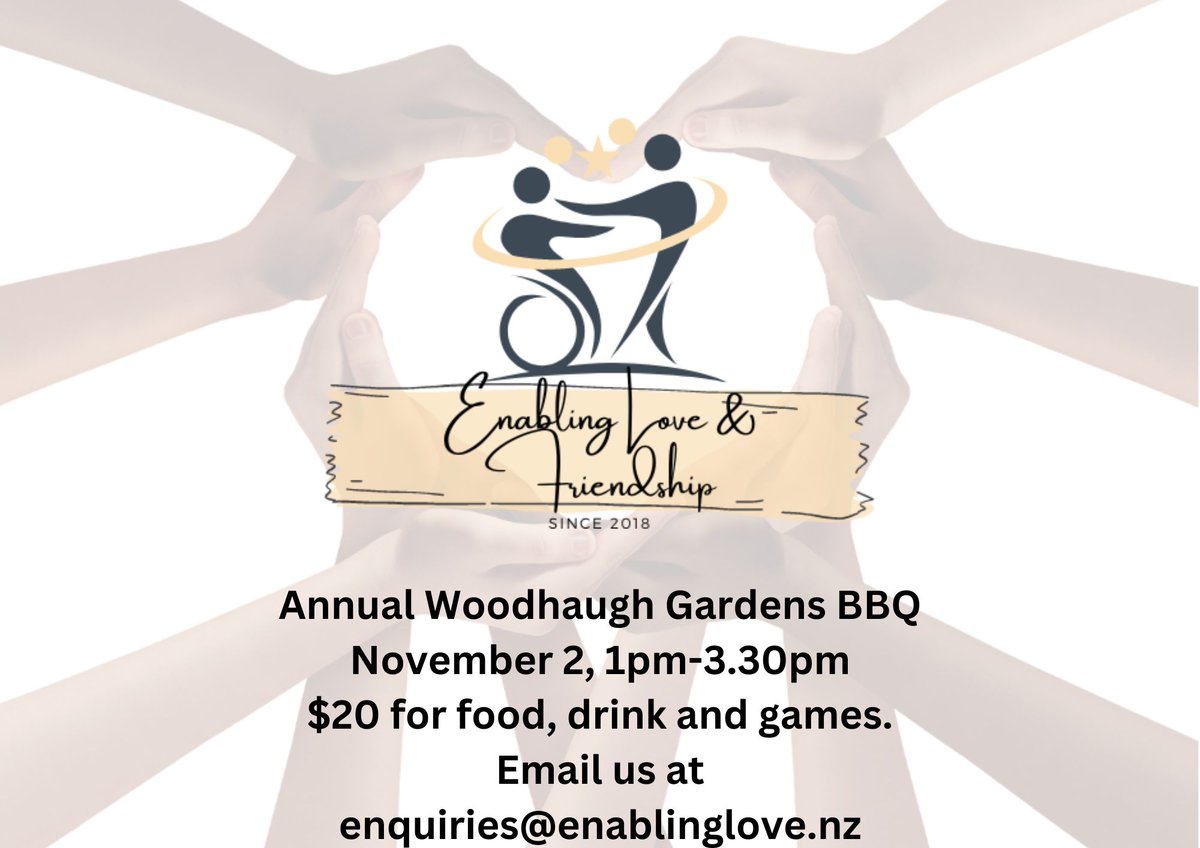 elf_nzelf's tweet photo. Hi all, join us for the annual ELF BBQ at the Woodhaugh Gardens. #Dunedin #EnablingloveandFriendship #Disabilityservices #events #newzealand #BBQ 
https://t.co/cm0AaR4mNh
Click above link for tickets https://t.co/y5WyxYgNbY