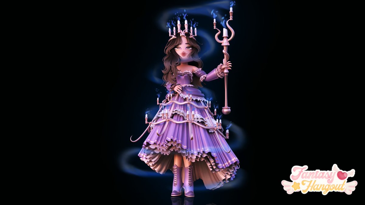 🕯️ Candle Majesty Rework Set 🕯️
Reworked By @D3_VSs 🕯️

- I shall reign in the kingdom of candles and I'll be the guardian of it 🕯️

- COMING SOON ON FANTASY HANGOUT HALLOWEEN 2023 -

#FantasyHangout #Roblox #ROBLOX #Dressupgame