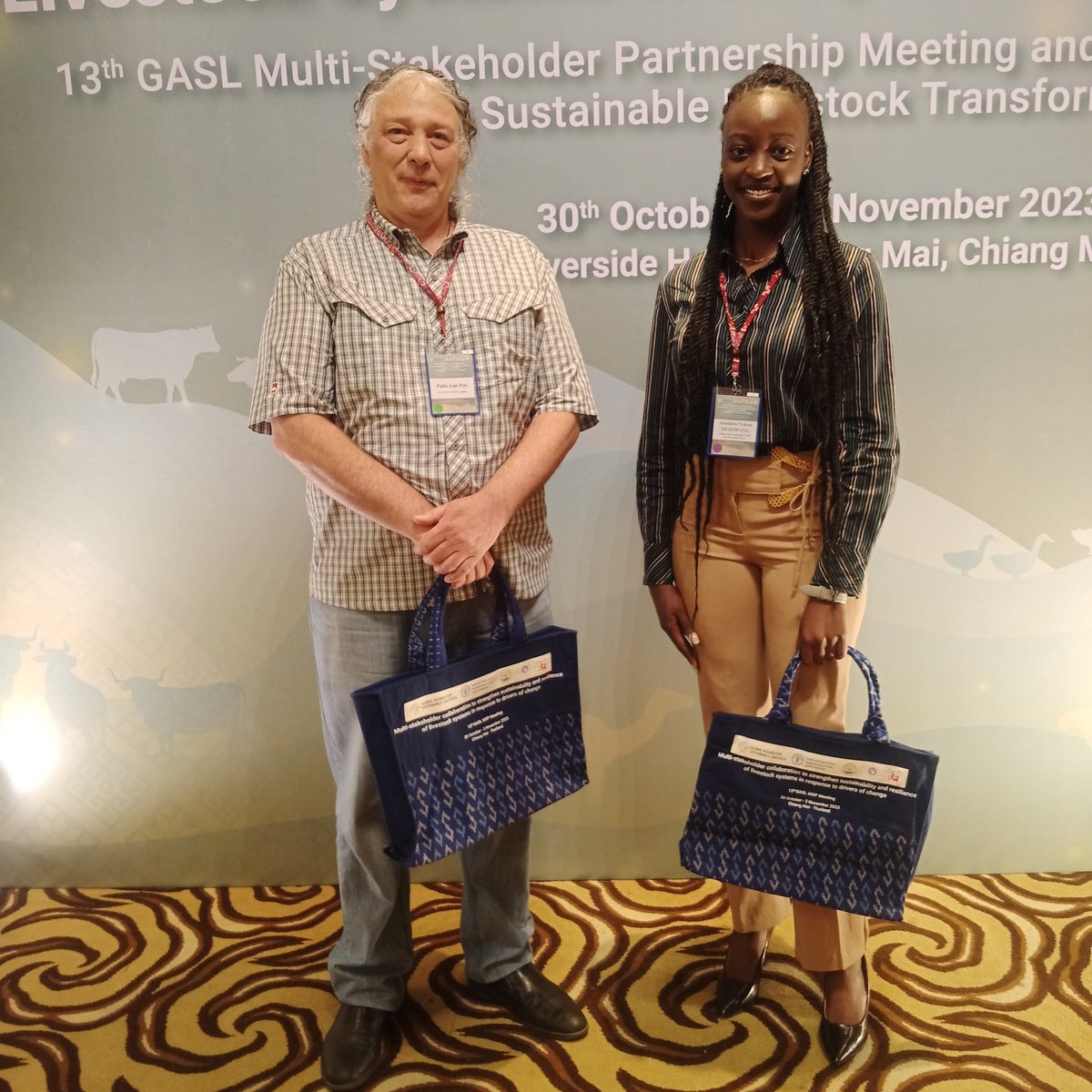 Antoinett2002's tweet photo. As a Youth Advisory Member Representing Kenya in the 13th Global Agenda For Sustainable Livestock (GASL)Multi-Stakeholder Partnership Meeting and Regional Conference on Sustainable Livestock Transformation in Chang Mai , Thailand
#Sustainablelivestock https://t.co/TLOAWHMRFe
