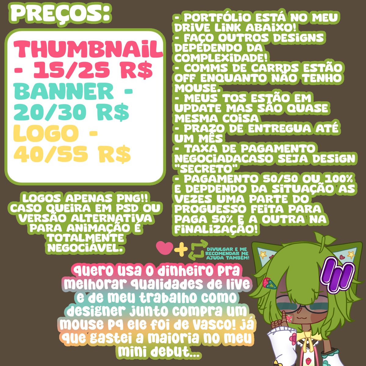 Webzihao's tweet photo. COMMS EMERGENCY OPEN 0/??
- Preciso pra mlhr meu trabalho de vtubo e caso eu consiga o dinheiro que preciso quem sabe até comemora meu niver?? (Já q é 14/12 acho q meus pais não vão faze nd a me.) 
• ❤ + 🔁 = Me ajuda mt!! Portfólio e carrd antigo abaixo ⤸ https://t.co/5utOqys5lw