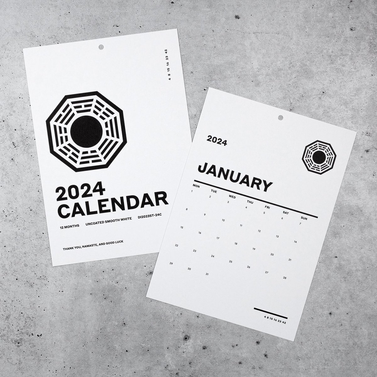 dharmasupply's tweet photo. Introducing our brand new wall calendar - An essential device for keeping track of where you are... in time! 13 single sided sheets, one page per month plus cover. https://t.co/bdbWKKF6jV