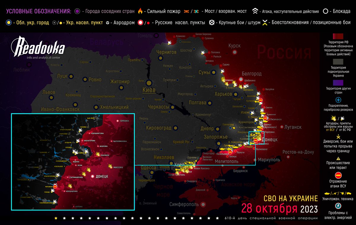 1/16  🇷🇺⚔️🇺🇦 
Los resultados de la operación especial en Ucrania al finalizar el 28 de octubre:
