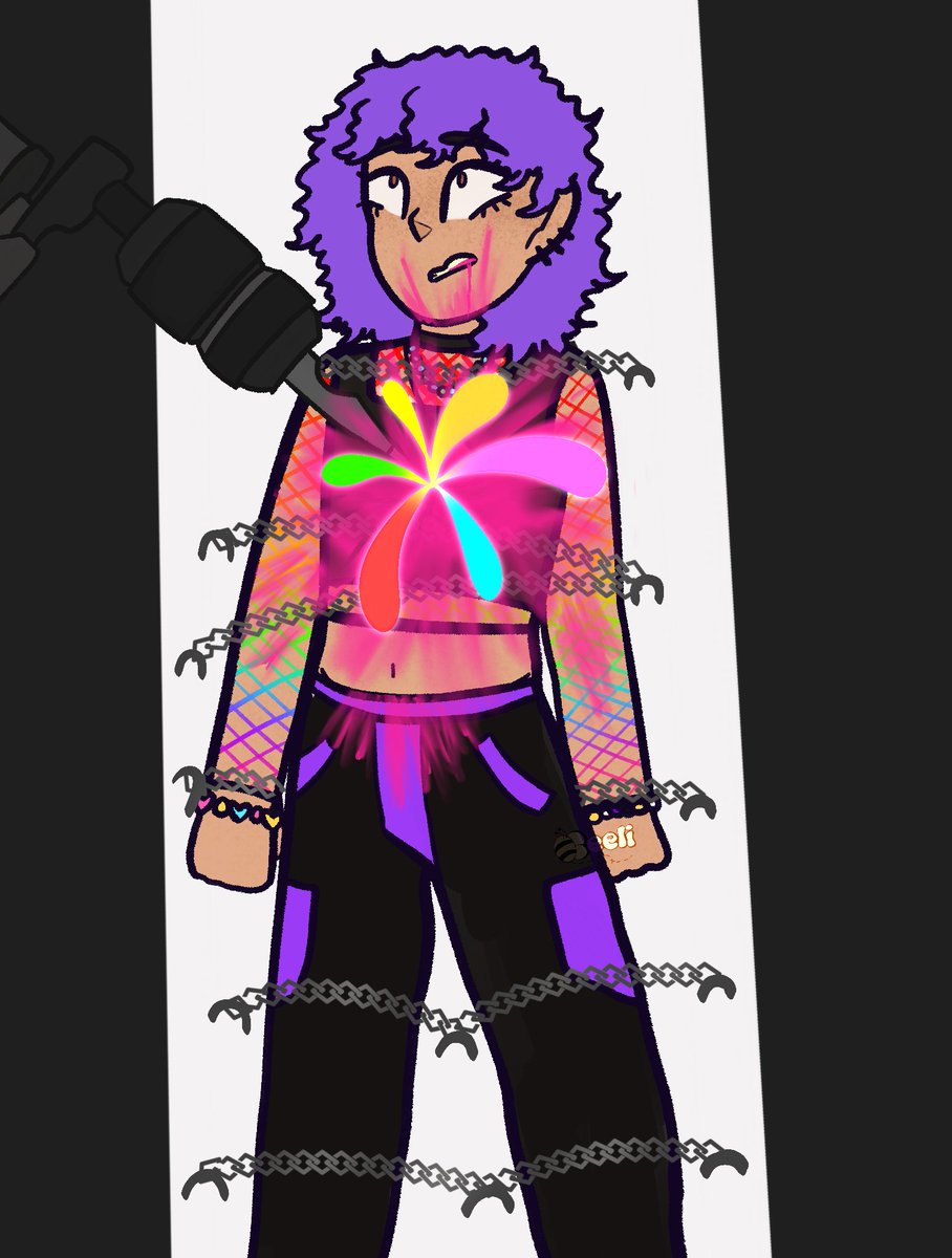 Beeli_art's tweet photo. #GORETOBER2023 Day 28 - Neon

' Seiko Katsumi, the Ultimate Tattoo Artist's Execution! '

TW : implied stabbing, pink blood, neons https://t.co/aUTRhfPWVI