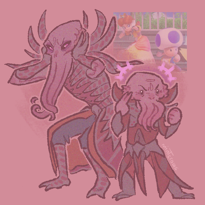 「very specific emperor and illithid-tav d」|minty 🌺💀✨ (2 slots open)のイラスト