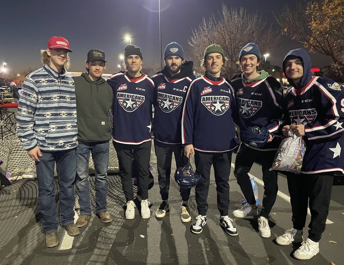 marymaeg's tweet photo. Very thankful that these guys were willing to come to the Trunk or Treat event today, despite not getting home until 6am. Deagan and Cash even showed up without being asked!

It was chilly but worth it! 🍬 🎃 https://t.co/7cGNpaKSrX