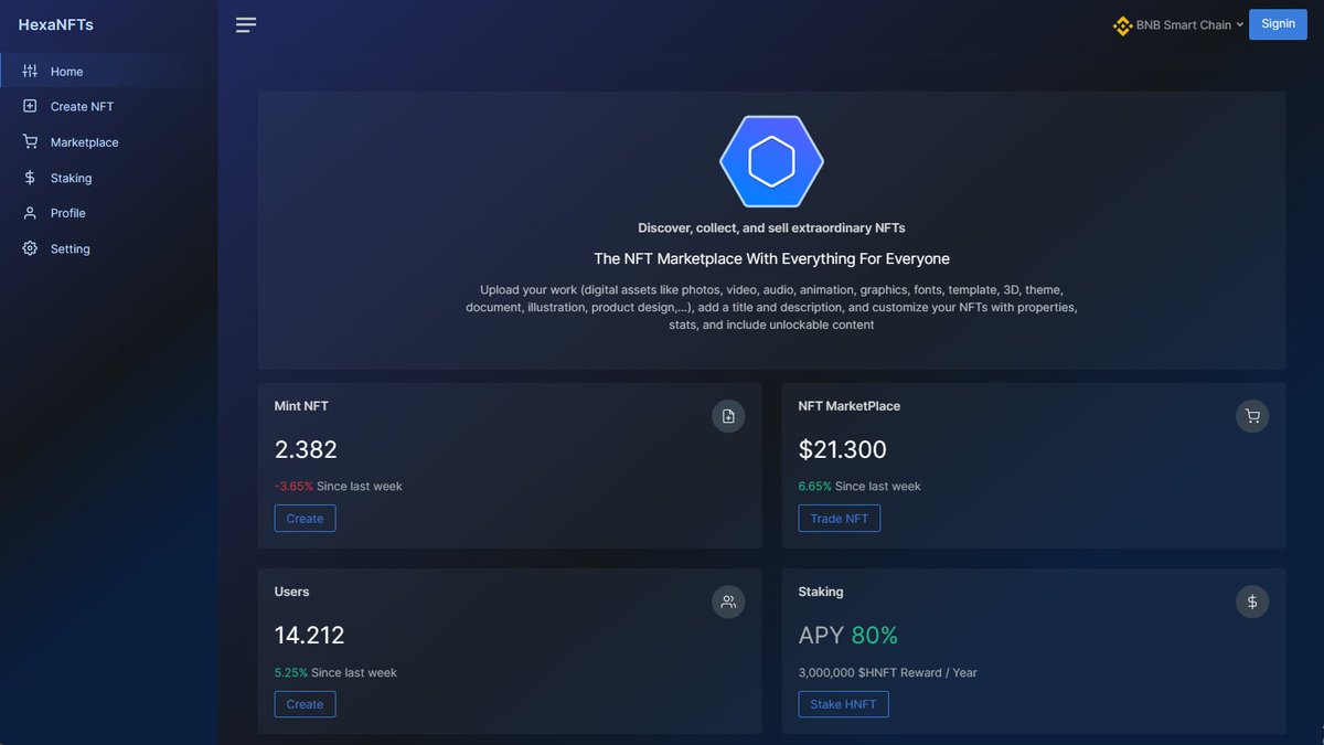 HexaNFTs - NFT Marketplace tweet media