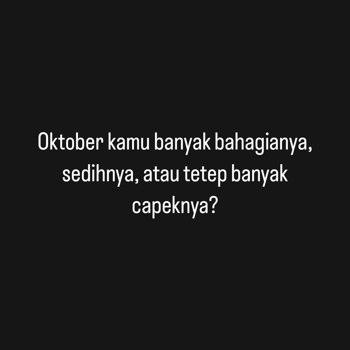 radenrauf's tweet photo. Oktober kamu gimana kabarnya? https://t.co/DADzxIQw7M