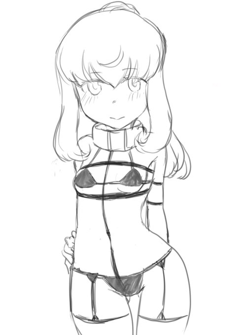 ノエルちゃんのかっこいい水着を考えました。 