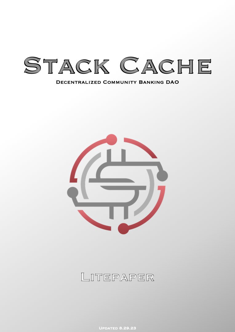_StackCache's tweet image. The @_stackcache Litepaper v3 is here!  Check out and share the updated basics of the Stack Cache DAO, the community banking dapp for earning passive income!

Litepaper --&amp;gt; tr.ee/hS_iKLHo6N

#stackcache #cryptocurrency #defi #stacknation #stackcachecrypto #Litepaper