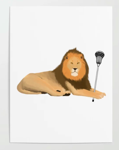 thanks to the Lion Lacrosse fan who bought a poster!  

Other sports/mascots/products too

Buy here: society6.com/product/lion-l…

#BuyIntoArt #Lions #GoLions #Lacrosse #LionLacrosse #LaxLions #NCAAMLAX #NCAAWLAX #d1lax #d3lax #LMU #Columbia #Bryan #TCNJ #Finlandia #BrynAthyn #SLU