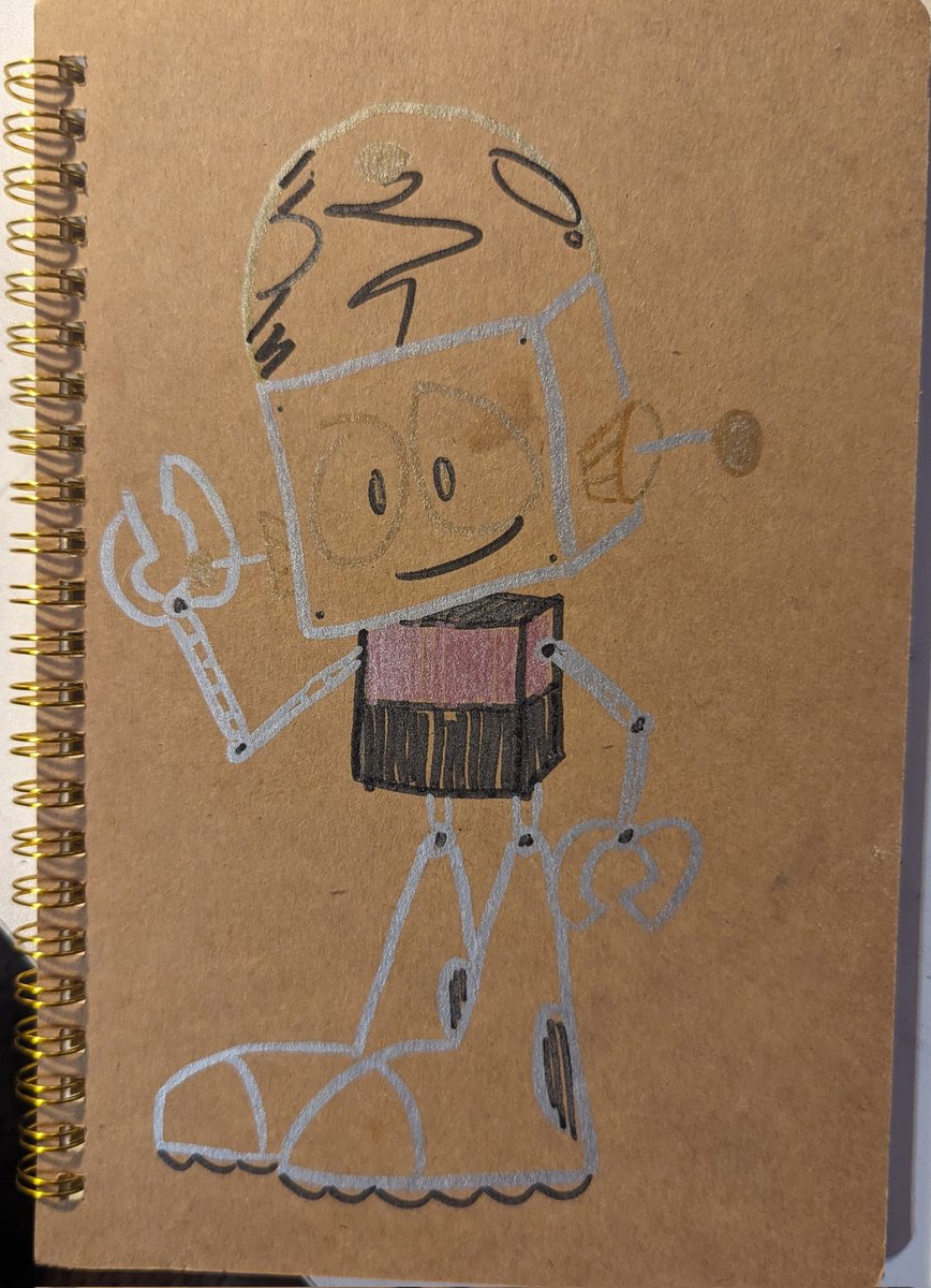 Roody_Tooty's tweet image. Another notebook needed decorating #robotjones #whtrj