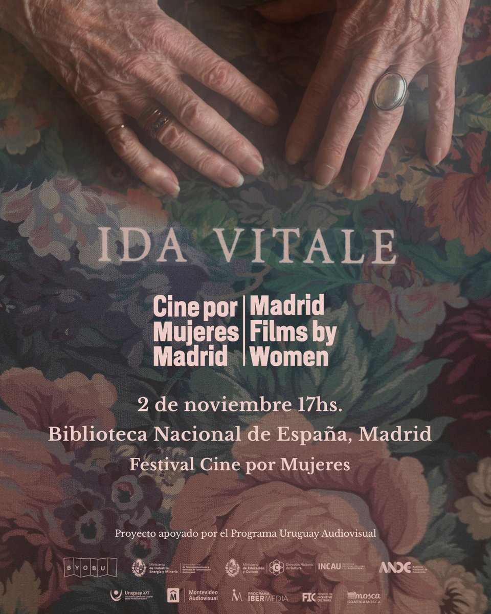 IdaPelicula's tweet photo. El 2/11 Ida Vitale, cumple 100 años.
Como parte del festejo global que recorre Uruguay, Argentina, México y España, se proyectará la película en el marco del @FCinepormujeres 

Luego de la función, habrá un coloquio con la productora de la película, Inés Vázquez. https://t.co/7BhaBr9zQT