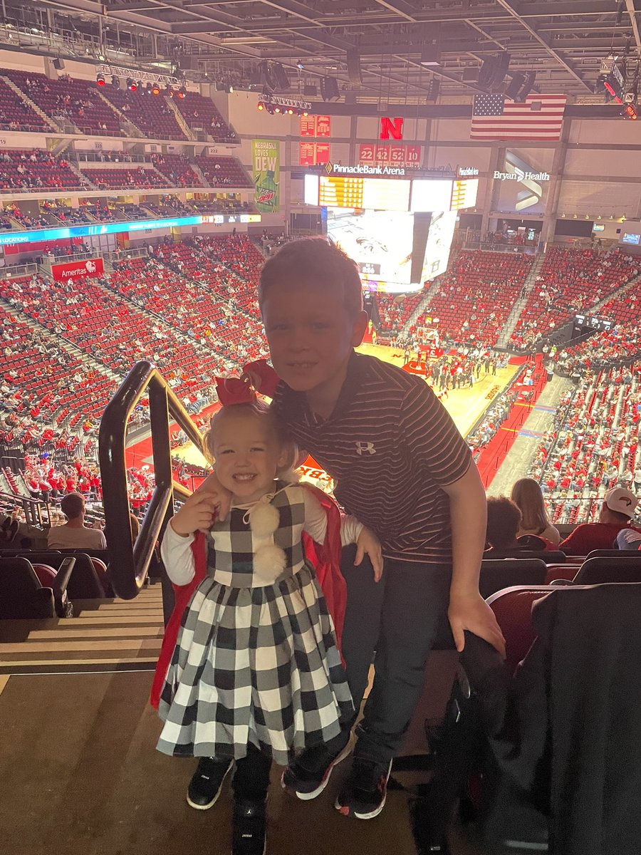 jjstauss's tweet photo. First Basketball game of the season (post Trunk or Treat)!  #cindylou #HUSKERS https://t.co/DosaRHyL4e