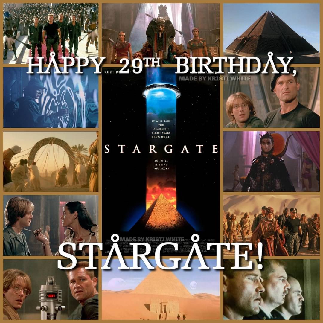 Happy 29th anniversary!!!
#wewantstargate  #stargateday2023 #stargatelegend #stargate #sg1 #sga #sgu  <a href="/stargatecommand/">Stargate Command</a> <a href="/GateWorld/">GateWorld.net</a> <a href="/TheCompanionApp/">The Companion</a> <a href="/djimonhounsou/">Djimon Hounsou</a> <a href="/ErickAvari/">Erick Avari</a> <a href="/rolandemmerich/">Roland Emmerich</a>   @reallivsmum @rixxanderson <a href="/iamchrisjudge/">Christopher Judge</a>  <a href="/imcorinnemec/">Corin Nemec</a>  <a href="/BaronDestructo/">Joseph Mallozzi 🏴‍☠️</a> <a href="/bradtravelers/">Brad Wright 🇨🇦</a>