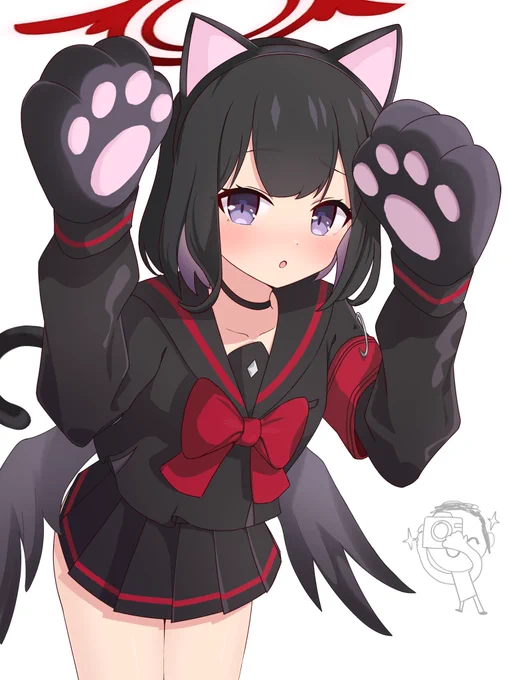 #ブルアカ マシロにゃーん