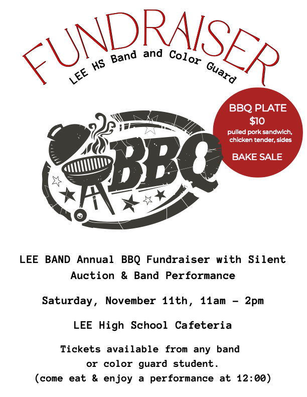 Support the LEE Band. Hope to see you there!!! @NEISD  @NEISDFineArts @nimitzms_neisd @jacksonms_neisd